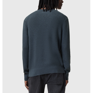 AllSaints Aspen Waffle Texture Crew Neck Jumper